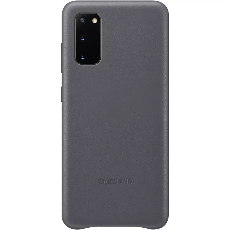 Samsung Galaxy S20 Leather Cover Case Gray