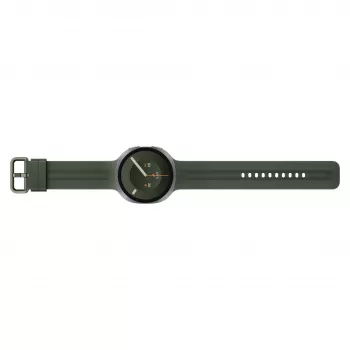 Samsung Galaxy Watch9 LTE 44 mm hõbedane nutikell oliivrohelise spordirihmaga M/L