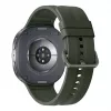 Samsung Galaxy Watch9 LTE 44 mm hõbedane nutikell oliivrohelise spordirihmaga M/L