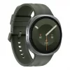 Samsung Galaxy Watch9 LTE 44 mm hõbedane nutikell oliivrohelise spordirihmaga M/L