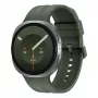 Samsung Galaxy Watch9 LTE 44 mm hõbedane nutikell oliivrohelise spordirihmaga M/L