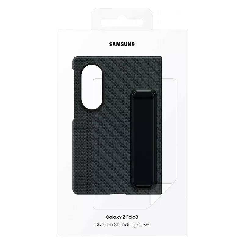 Samsung Galaxy Z Fold8 Carbon püstine ümbris tugijalaga – must, EF-XF971SBEGWW