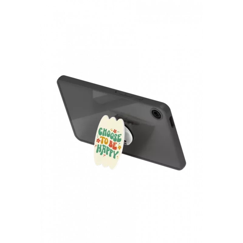 SAMSUNG GP-FPX115AMBGW Tab A9 Hybrid Edge Cover sõrmehoidjaga, läbipaistev, roheline