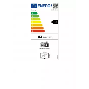 Samsung GU75M80HAUXZG 75-tolline 4K Ultra HD LED Smart TV (Tizen, HDR10+, 20W kõlarid, VESA 400x300)