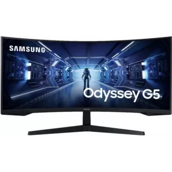 Samsung Odyssey G5 C34G55TWWU 34-tolline Ultra WQHD kõverjooneline mängumonitor - 165Hz, 1ms, FreeSync Premium, must
