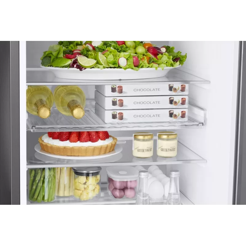 Samsung RB38C7B6BS9/EF Külmik alumise sügavkülmikuga, 390L kogumaht, No Frost, Digital Inverter Compressor, Roostevaba terase välimus, Wi-Fi SmartThings
