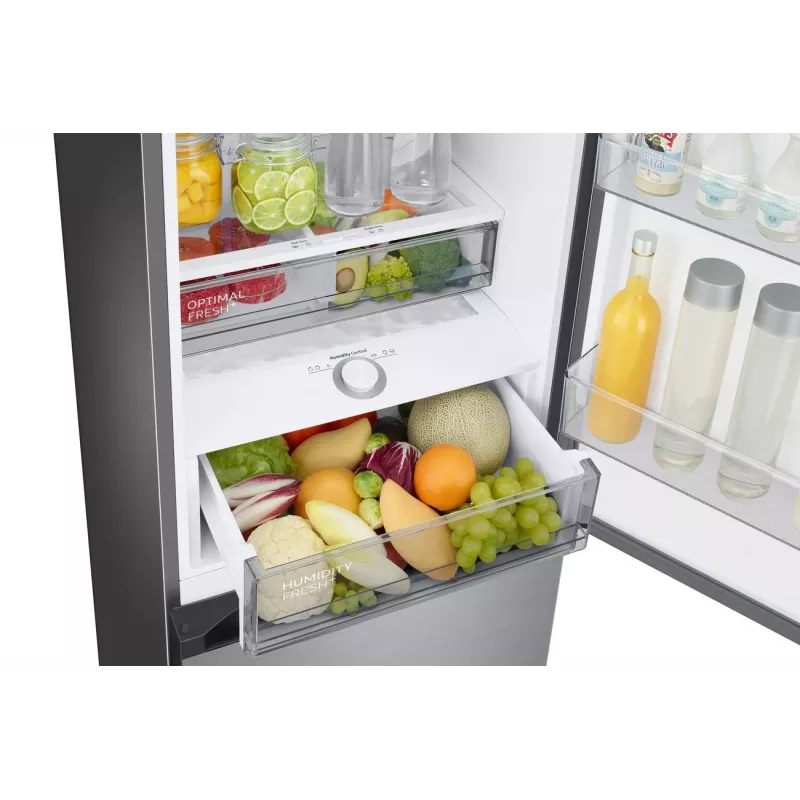 Samsung RB38C7B6BS9/EF Külmik alumise sügavkülmikuga, 390L kogumaht, No Frost, Digital Inverter Compressor, Roostevaba terase välimus, Wi-Fi SmartThings