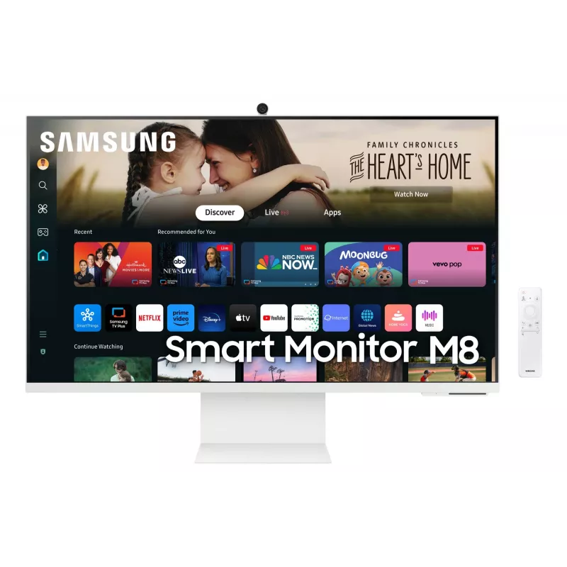 Samsung S32DM801UU M80D 32-tolline nutikas LED-monitor, 4K UHD, Tizen OS, HDR10+, USB-C 65W