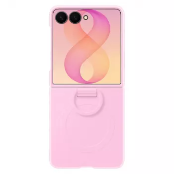 Samsung silikoonist rõngasmagnetiga ümbris Galaxy Z Flip8 jaoks - violetne