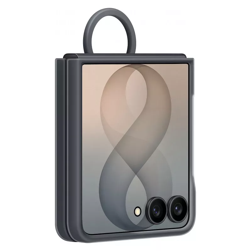 Samsung silikoonist rõngasmagnetiline ümbris Galaxy Z Flip8 jaoks, must (EF-EF776CBEGWW)