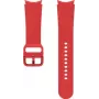 Samsung Sport-rihm Galaxy Watchile (20 mm, M/L), must/punane hübriidnahk ja fluoroelastomeer
