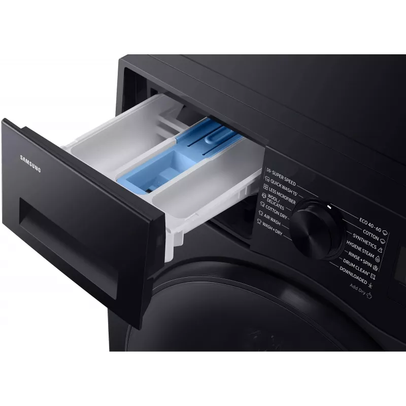 Samsung WD90HG5U34BBLE 9kg/6kg pesu-kuivatusmasin EcoBubble, 1400 p/min, valge