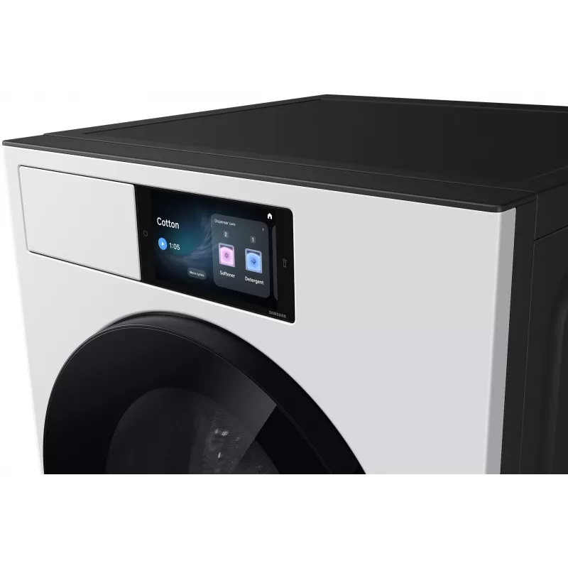 Samsung WF90H09C4WT2 9 kg 1400 p/min eestlaaditav pesumasin Ecobubble tehnoloogia, Digital Inverter mootori, VRT Plus, Diamond Drum, LED-ekraani ja valge värviga