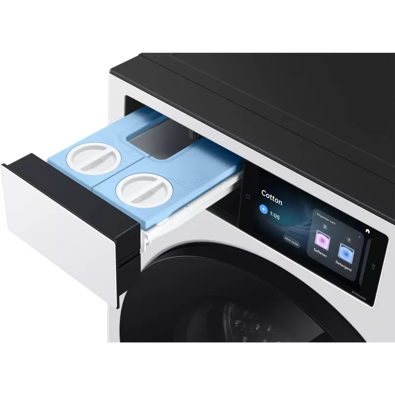 Samsung WF90H09C4WT2 9 kg 1400 p/min eestlaaditav pesumasin Ecobubble tehnoloogia, Digital Inverter mootori, VRT Plus, Diamond Drum, LED-ekraani ja valge värviga