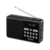 SANDBERG kõlar raadio FM+BT taaslaetav kaasaskantav Bluetooth-kõlar FM-raadio, AUX, USB, MicroSD, 6W, must