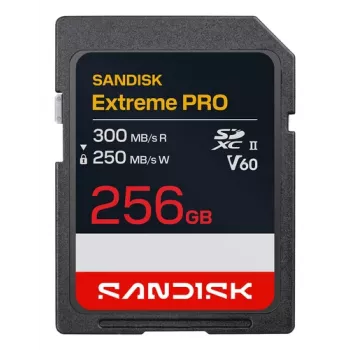 SanDisk Extreme PRO 256GB SDXC UHS-II V60 U3 mälukaart