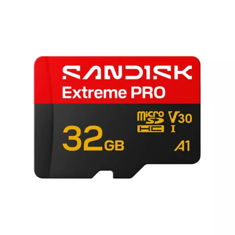SanDisk Extreme PRO microSDHC 32GB UHS-I U3 V30 mälukaart, lugemiskiirus kuni 100 MB/s