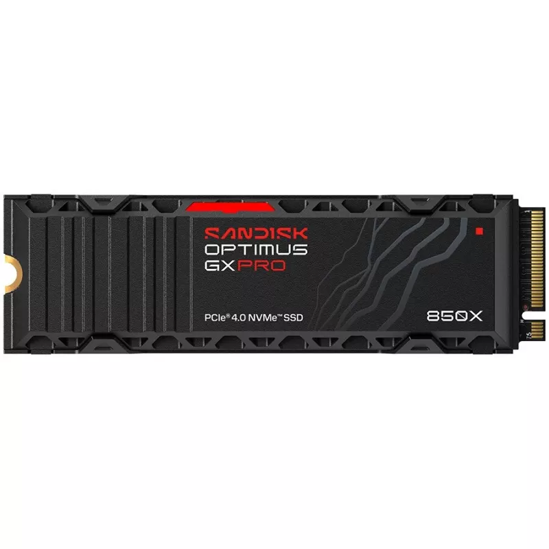 SanDisk Optimus GX PRO 850X 4TB sisemine SSD, M.2 2280 D5-M, PCIe 4.0 x4 NVMe, TCG Opal Encryption 2.01, integreeritud jahutusradiaator