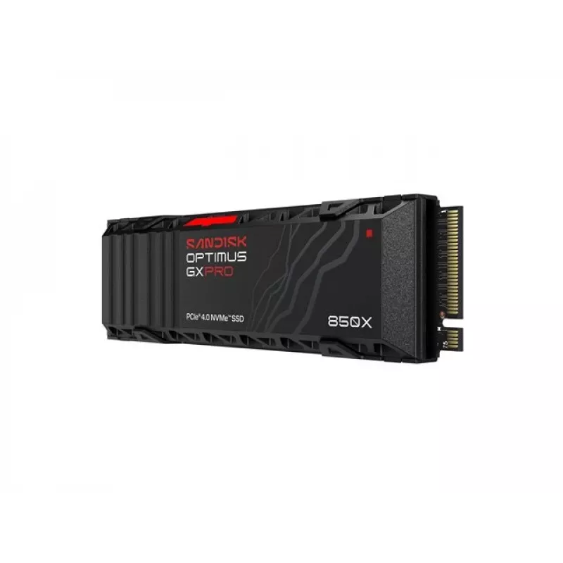 SanDisk Optimus GX PRO 850X 4TB sisemine SSD, M.2 2280 D5-M, PCIe 4.0 x4 NVMe, TCG Opal Encryption 2.01, integreeritud jahutusradiaator