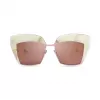 Sartorialeyes ST508-05 Naiste Ristkülikukujulised Päikeseprillid Must/Hall UV400