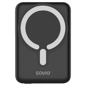 Savio BA-12 Magnetiline juhtmevaba akupank 10000 mAh must