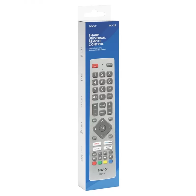 SAVIO RC-29 universaalne kaugjuhtimispult SHARP teleritele