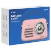 SAVIO RS-03 kaasaskantav raadio FM/AM koos MP3 USB/SD taasesitusega, roosa