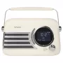 SAVIO RS-04 kaasaskantav DAB+ FM raadio, laetava akuga, LCD-ekraaniga, kahe äratusega, must