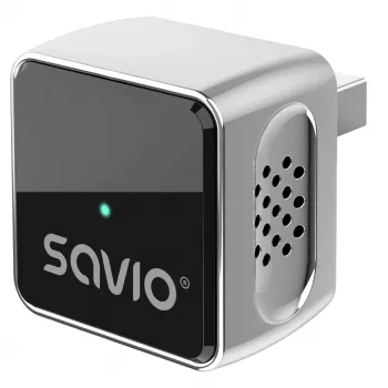 SAVIO TR-19 juhtmevaba CarPlay ja Android Auto adapter, USB-C, 5GHz Wi-Fi, Bluetooth 5.0, must