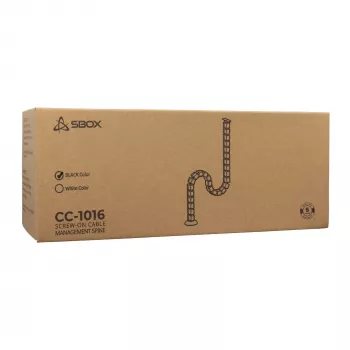 Sbox CC-1016B kaabli haldamise spiraalümbris must 1,5m 16mm