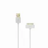 SBOX IPH4 USB-A kuni Apple 30-kontaktiline kaabel, 2m, valge, laadimine ja andmeedastus