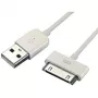 SBOX IPH4 USB-A kuni Apple 30-kontaktiline kaabel, 2m, valge, laadimine ja andmeedastus
