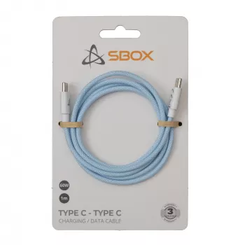 SBOX USB-C to USB-C kaabel 1m Sinine - Laadimine ja andmesünkroonimine