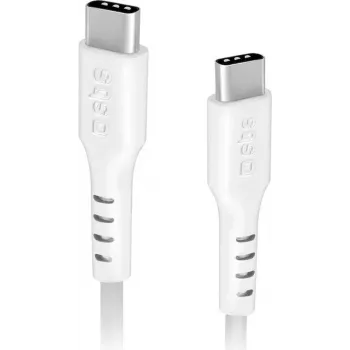 SBS MOBILE TECABLETCC20W USB-C - USB-C kaabel 1,5 m valge 20W PD