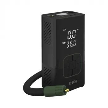 SBS kaasaskantav õhukompressor koos power bankiga, 3600mAh, must