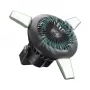 SBS kaasaskantav ventilaator 4000mAh power banki, LED-tulede ja päikeseenergia laadimisega