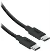 SBS USB-C kuni USB-C nailonkaabel 2m 240W must
