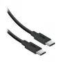 SBS USB-C kuni USB-C nailonkaabel 2m 240W must