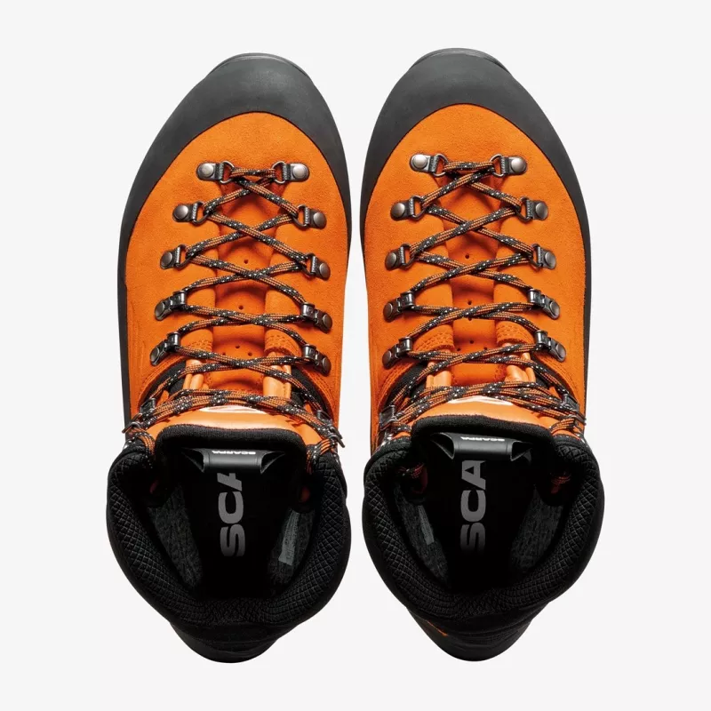 Scarpa Mont Blanc GTX Mountaineering Boots - Tonic/Orange Size 43.5 EU