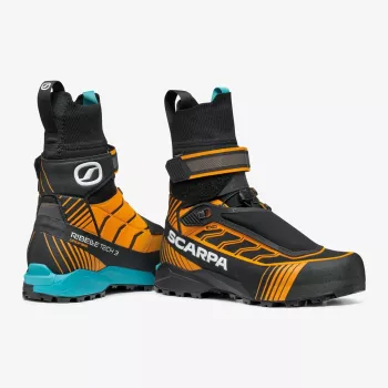 Scarpa Ribelle Tech 3 HD Mountaineering Boots - Black/Bright Orange - Size EU 42.5