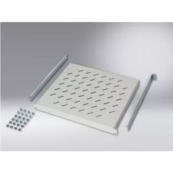 SCHÄFER IT SYSTEMS Fikseeritud rack-riiul 19 tolli 1U 448x400mm Helehall 6550400