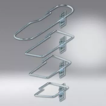 SCHÄFER IT SYSTEMS isekleepuv kaabliklamber hõbedane-hall PA6.6, max 6 mm, 25x19x9 mm, 7968300
