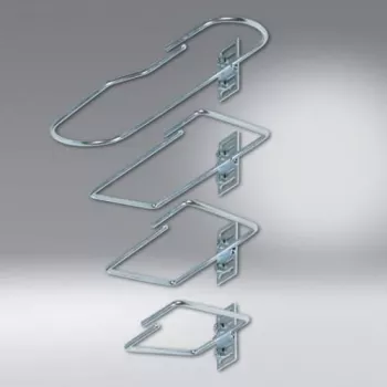 SCHÄFER IT SYSTEMS terasest kaablihalduskandur, 82 x 170 mm, must (7968200)