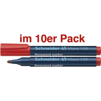 Schneider 130 püsiv marker punane ümarotsaline 1,0-3,0 mm täidetav 113002