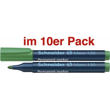 Schneider 130 püsimarker, ümar ots, roheline, 1,0–3,0 mm, täidetav 113004