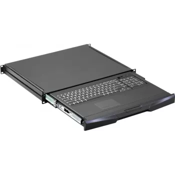 SCHROFF 1U klaviatuurisahtel RAL 9005 süsimust 19 inch rack-kinnitus 60118566