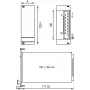SCHROFF 21006945 3U 4HP alumiiniumist esipaneel, looduslikult anodiseeritud, 2,5 mm, 19-tollistele rack-kappidele