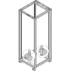 SCHROFF rattakomplekt nivelleerimisjalgadega, 400 kg kandevõime, 60 mm rattad, 4-pack 27230068