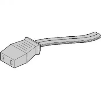 SCHROFF ventilaatori toitekaabel Pagoda ventilaatoriseadmetele, 0,5 m, 3-pin avatud otsaga, must