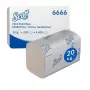 Scott Essential Interfold paberkäterätid 6666, 2-kihiline, valge, 4000 lehte (15 pakki 267 lehega)